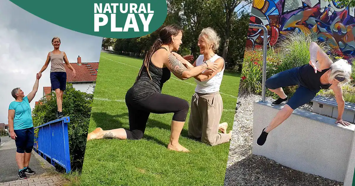Natural Movement, Parkour, Play - Natürliche Bewegung, spielerische Elemente, Balance, Kraft und Koordination.